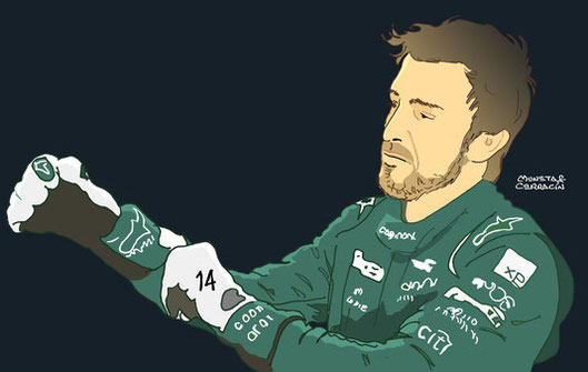 Fernando Alonso by Muneta & Cerracín