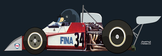 Andrea de Adamich en 1972 con su Surtees TS14 by Muneta & Cerracín