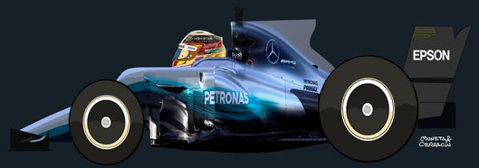 Lewis Carl Davidson Hamilton by Muneta & Cerracín