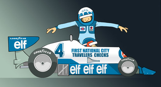 Patrick Depailler by Muneta & Cerracín