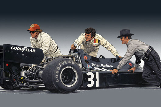 Brian Redman con su UOP Shadow