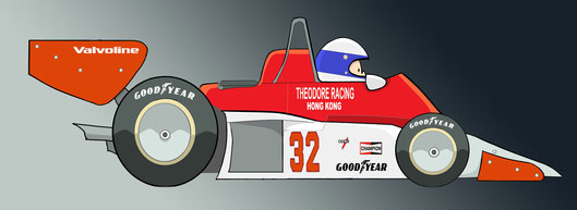 Keke Rosberg y su Theodore by Muneta & Cerracín