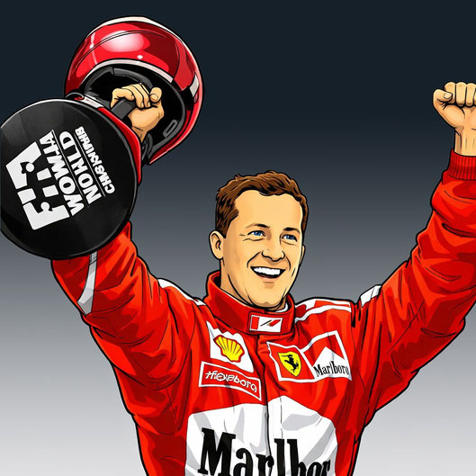 Michael Schumacher by Muneta & Cerracín