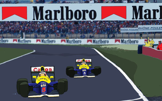 Nigel Mansell & Riccardo Patrese by Muneta & Cerracín