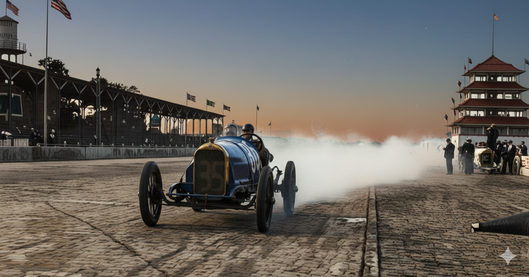 Willie Haupt y su mecánico Ray Snyder, en la edición de 1913 de las 500 Millas de Indianápolis 500, Haupt comenzó 15º y finalizó 9º