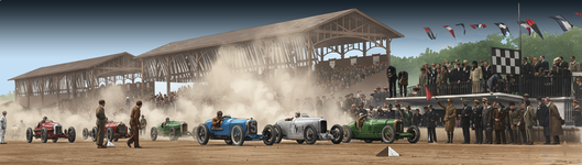 salida del Vº Gran Premio de Italia de 1925