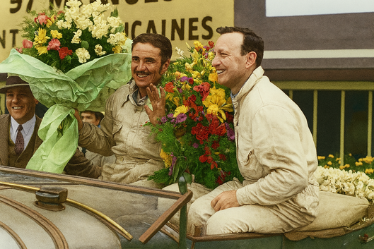 Captain Woolf 'Babe' Barnato y Sir Henry 'Tim' Birkin, inscritos por Bentley Motors Ltd
