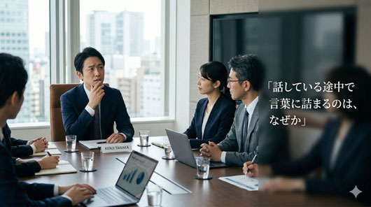 話している途中で言葉に詰まるのは、なぜか｜ヒューマン話し方教室