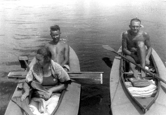 Bei gleicher Tour, Ehel. Hirschmann, rechts Otto Winkler