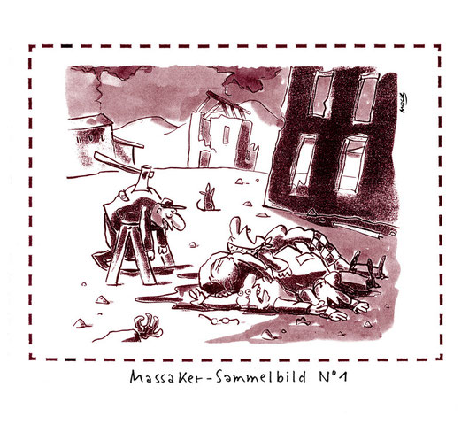Cartoon von Mock zum Thema Gewalt