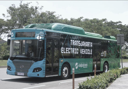 E-bus in Jakarta, Indonesia
