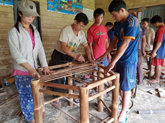 Local bamboo producer group in Nam Ha AHP in Laos
