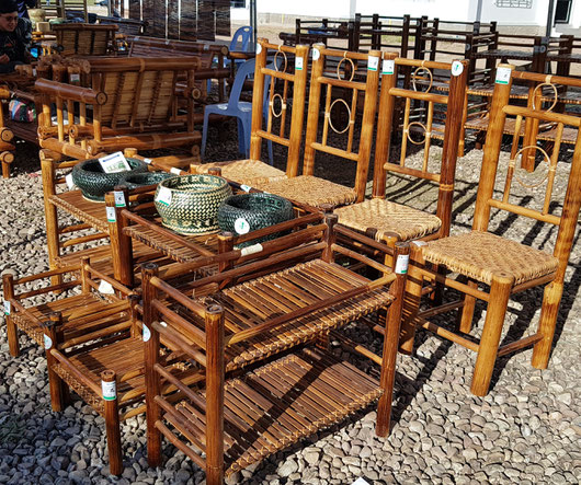 New bamboo products in Laos