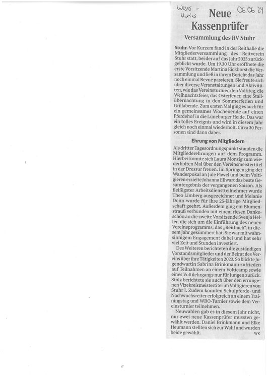 Quelle: Weser-Kurier 06.06.2024