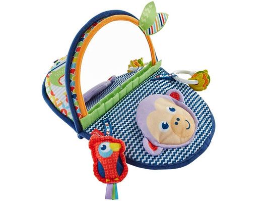 Im Paket Fisher-Price ist ein Äffchen-Spiegel enthalten.