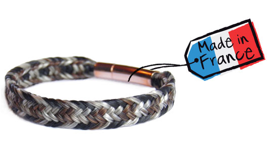 création en crin de cheval homme femme horsehair bracelet jewellery made in France 