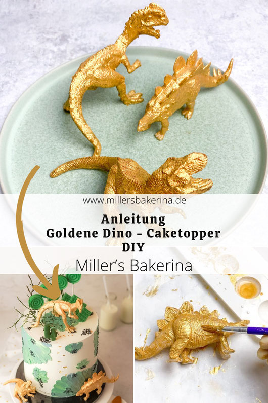 Goldene Dino - Caketopper DIY