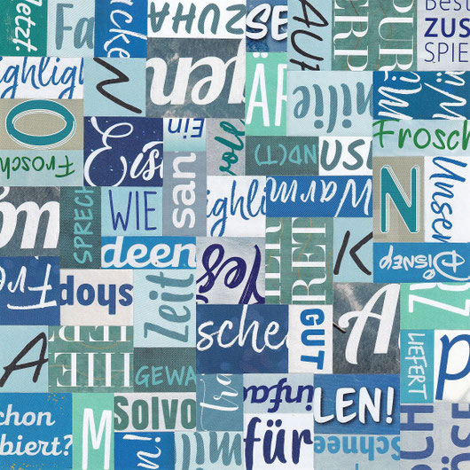Papiercollage von Klaus Becker, Kassel