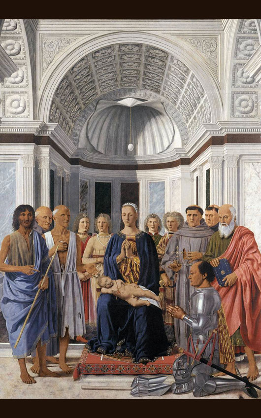 フランチェスカ「モンテフェルトロの祭壇画」1472年