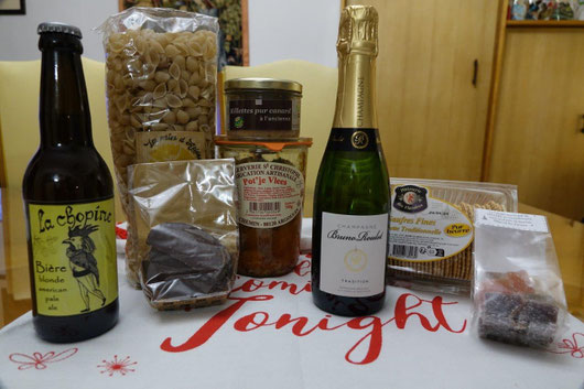 La composition du colis de Noël 2023.