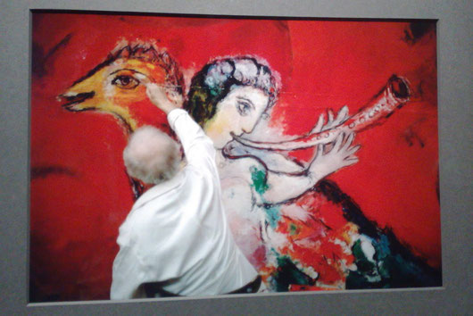 Le peintre en action créatrice