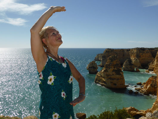 Kursleiterin Sylvia: Qigong an der Algarve 2014