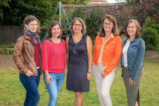 von links: vVL Cornelia Hörmann,BEd.MEd, vVL Bettina Fugger,BEd, VD OSR Gabriele Winkelhofer,MA, Margit Stefan (Stützkraft), VOL Dagmar Neuhold