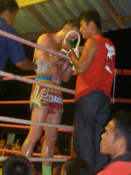 Muay Thai Kampf auf Ko Phagnan