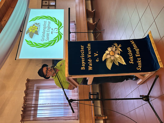 1. Vorstand, Guido Haimerl bei der Begrüßungsrede (Foto: Kerstin Bathon)