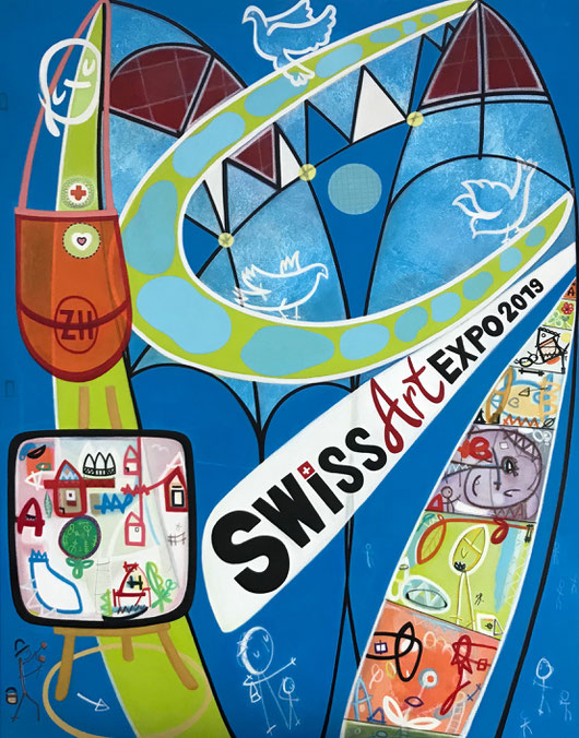 Plakat für Swiss Art Expo 2019 | 2019 | 140 × 110 cm | Leinwand