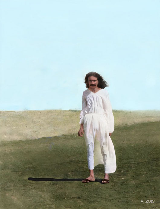 1925 : Meherabad, India. Image rendition by Anthony Zois.
