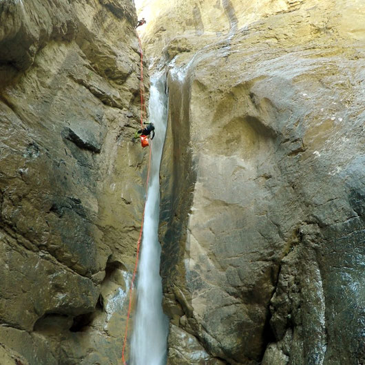 canyoning dans les alpes 