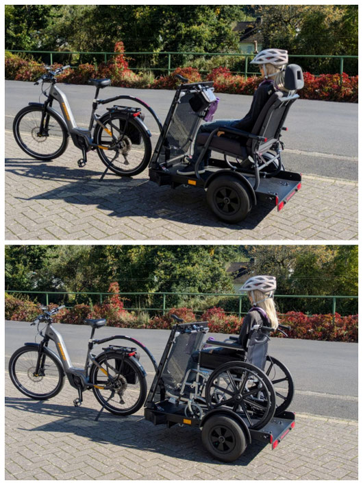 Van aanhangwagen met zitplaats naar rolstoeltransporter in 30 seconden