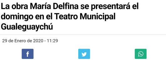La cita será el próximo domingo a las 20.30 en el Teatro Municipal Gualeguaychú.