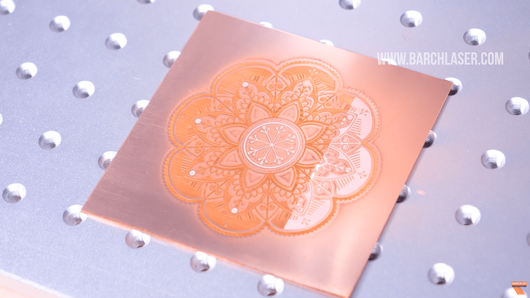 Fiber laser settings for engraving copper
