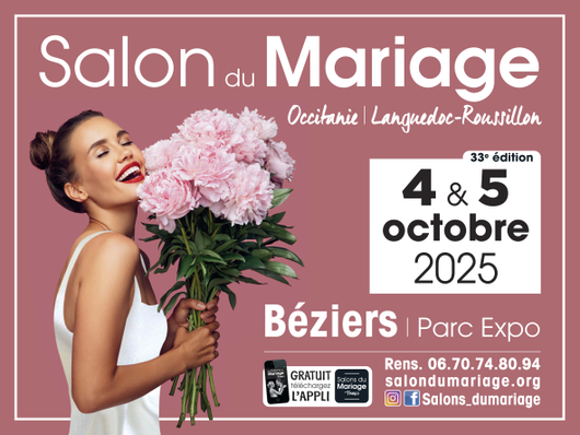 Salon du Mariage de Béziers 4 et 5 Octobre 2025