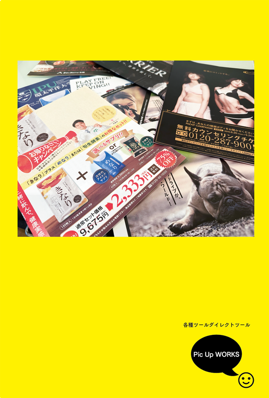 紙媒体　DM パンフ　リーフレット　CRM　実績 　ノープランニング