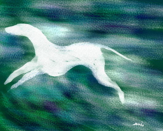 LS FATINA BIANCA - 2013 dipinto digitale - tecnica pastelli ad olio