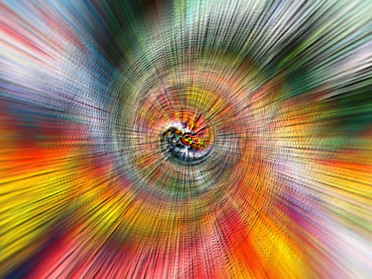 DISSOLUZIONI: EMOZIONI RADIALI - dipinto digitale 2013