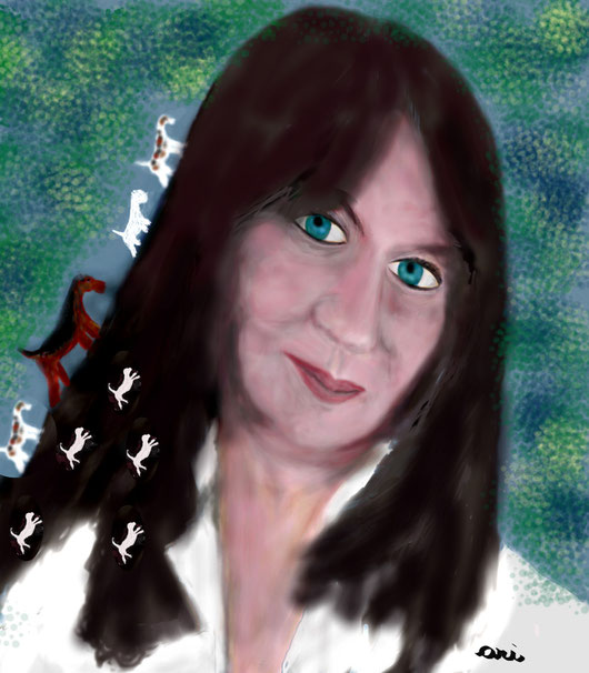 RITRATTO DI PATRIZIA SOLAZZI - 2012 dipinto digitle - tecnica aerografo