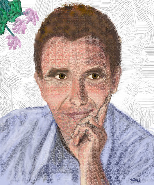 RITRATTO DI SERGIO CASAGRANDE - 2012 dipinto digitale tecnica pastello