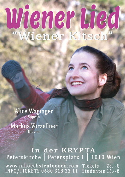WIENER LIED - die Originale   Alice Waginger Am Klavier: Hans-Jörg Gaugelhofer in der KRYPTA
