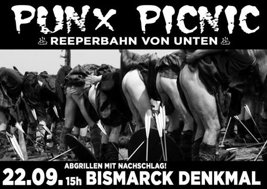 Punx Picnic am 22. September 2012 am Bismarck-Denkmal, St. Pauli-Landungsbrücken