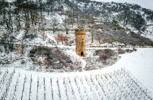 Ajaxturm in Siefersheim im Schnee