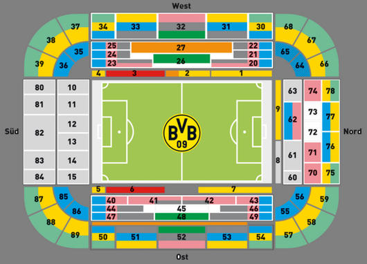Sitzplan Westfalenstadion 2015/2016