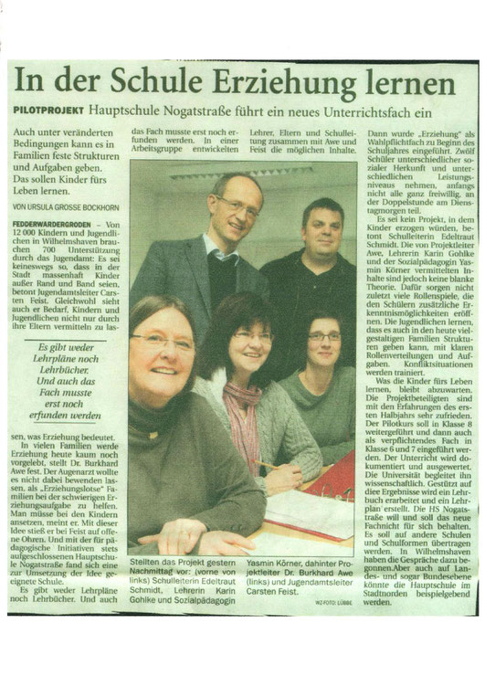 Quelle: Wilhelmshavener Zeitung (20.06.2013)