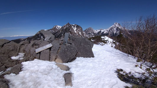 2026年　八ヶ岳　残雪情報
