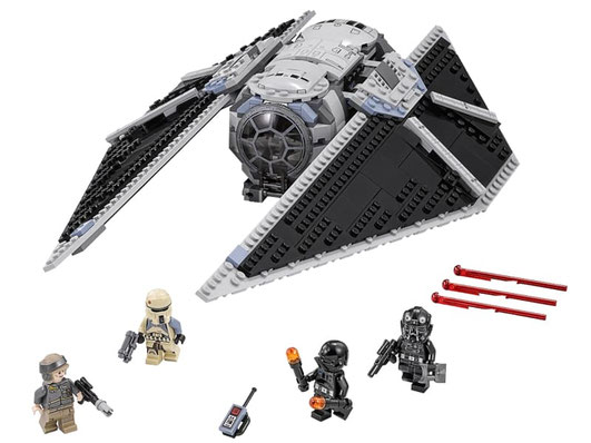 Im Paket Lego 75154 sind 543 Einzelteile mit 4 Minifiguren enthalten.