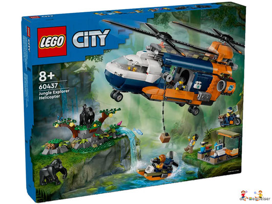 Bei der Bestellung im Onlineshop der-Wegweiser erhalten Sie das Lego Paket 60437 Lego City Dschungelforscher Heli.