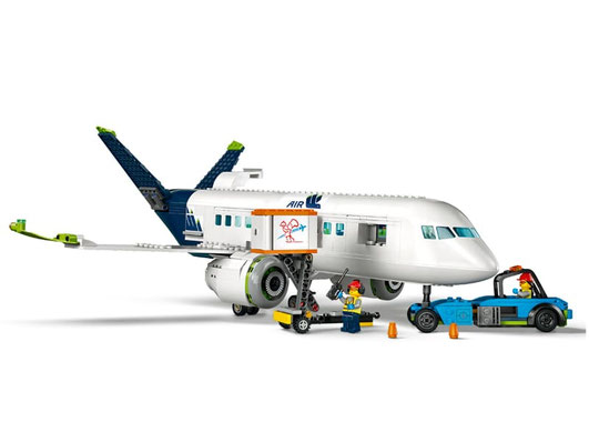 LEGO Set 60367 mit 913 Bauteilen – Modernes Flugzeug mit Umfangreiches Bodenfahrzeug-Zubehör.